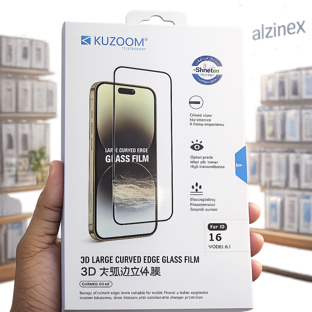 20251223_2242_Mobile_Screen_Protector_Packaging_remix_01kd61ctr6e678q0z556dvyszy.png 🛡️ KUZOOM Tempered Glass Screen Protector   📱Samsung - Image 1
